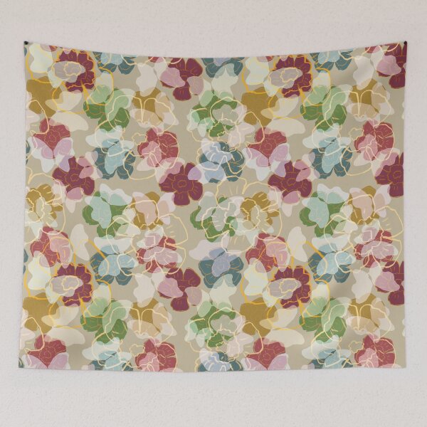 Item preview, Butterflowers Cream designed and sold by Big Fat Arts.