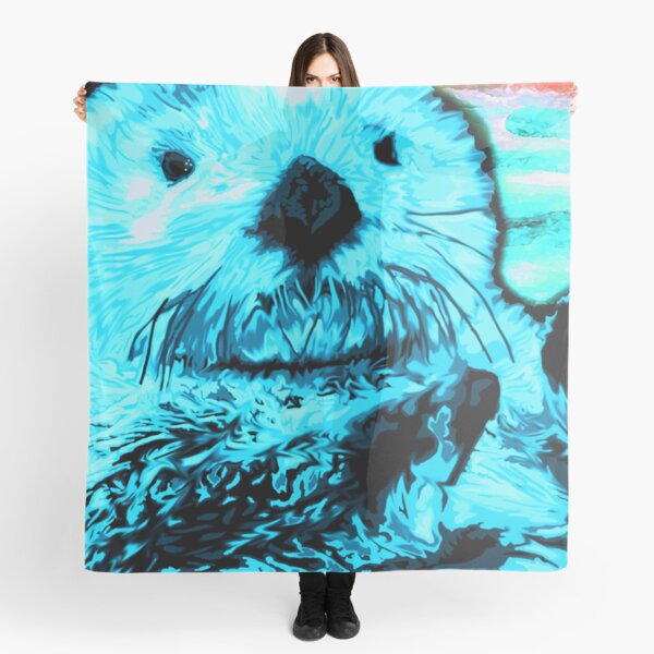 QBahoe Tiny Otters Sushi Otter Scarf for Women Men Lightweight Unisex Fashion Soft Winter Scarves Shawl Wraps QBahoe Tiny Otters Sushi Otter Scarf for Women Men Lightweight Unisex Fashion Soft Winter Scarves Shawl Wraps