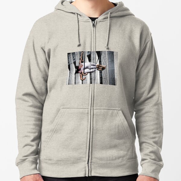 Horizontal Bow Zipped Hoodie