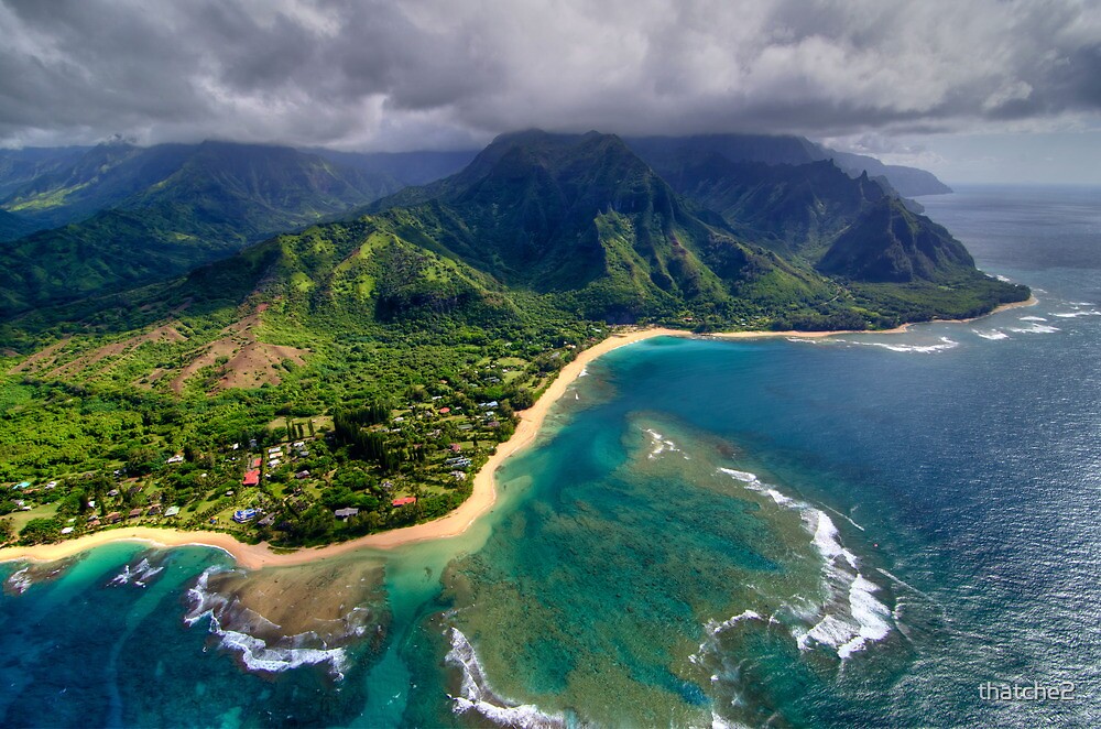 "Tunnels Beach HDR" by thatche2 Redbubble