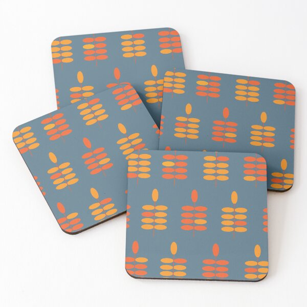 Item preview, Retro Orange Leaves with bkgrd designed and sold by Orchyd.