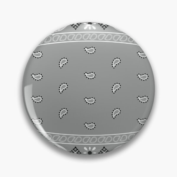 Item preview, Grey Bandana | Paisley Pattern designed and sold by yoyomasks.