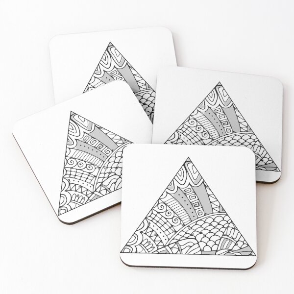 Item preview, Triangle patterned black and white designed and sold by Zwuck.