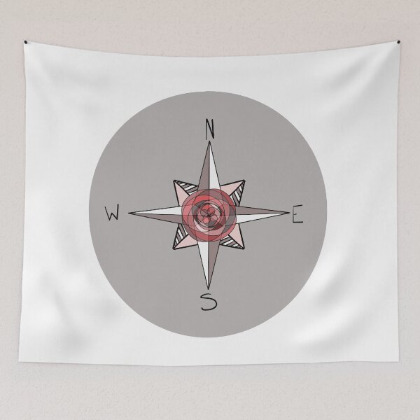 Item preview, Compass Rose With Rose designed and sold by hmarie5.