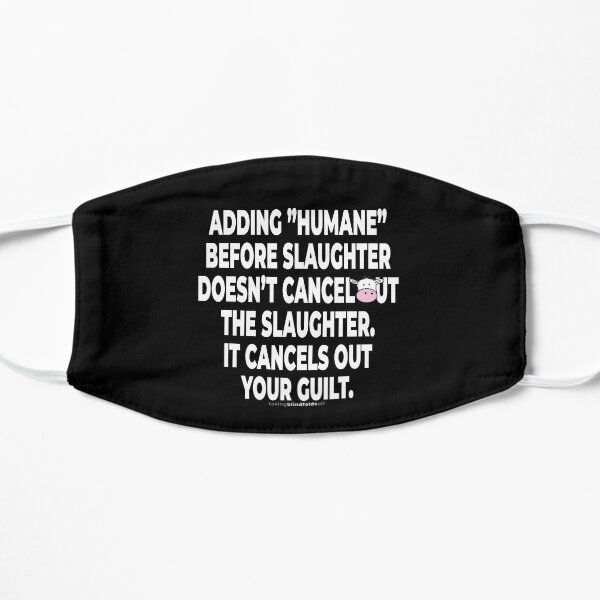 Vegan Activist Graphics #takingblindfoldsoff 32 Flat Mask