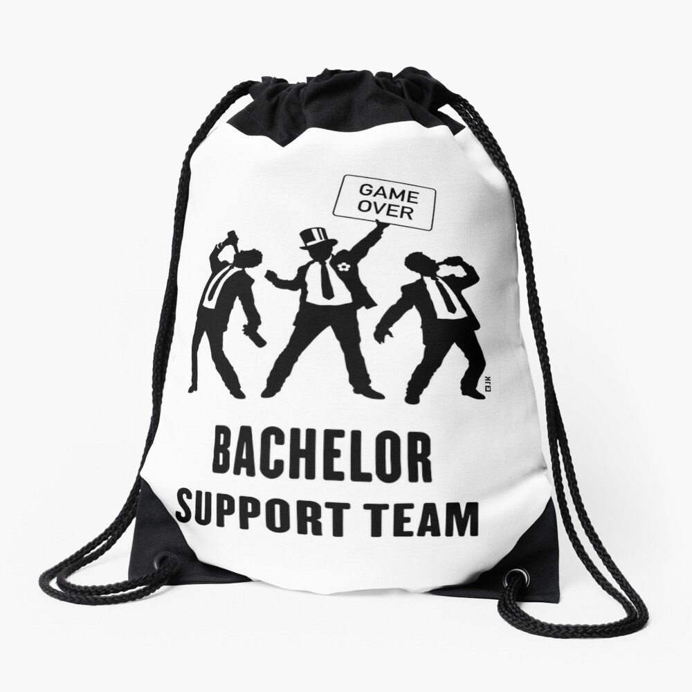 Game Over – Bachelor Support Team (Stag Party / Black)