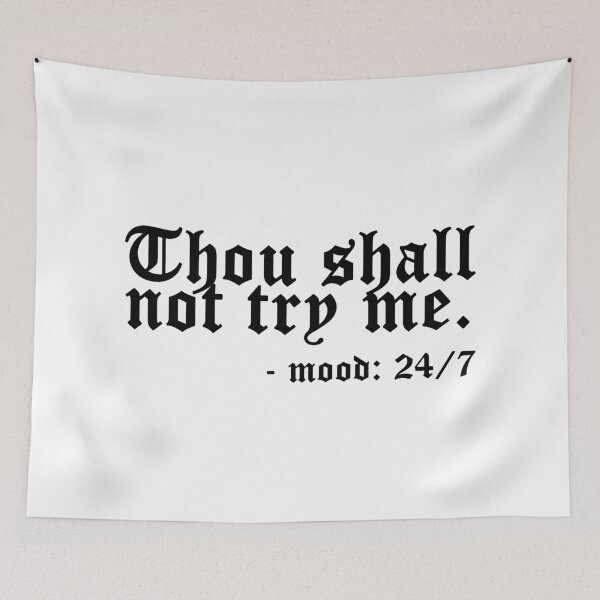 Item preview, Thou shall not try me designed and sold by Profashionall.