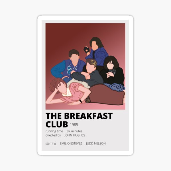 Vista previa del artículo con la obra «el club de desayuno pegatina minimalista», diseñado y vendido por bella-correa.