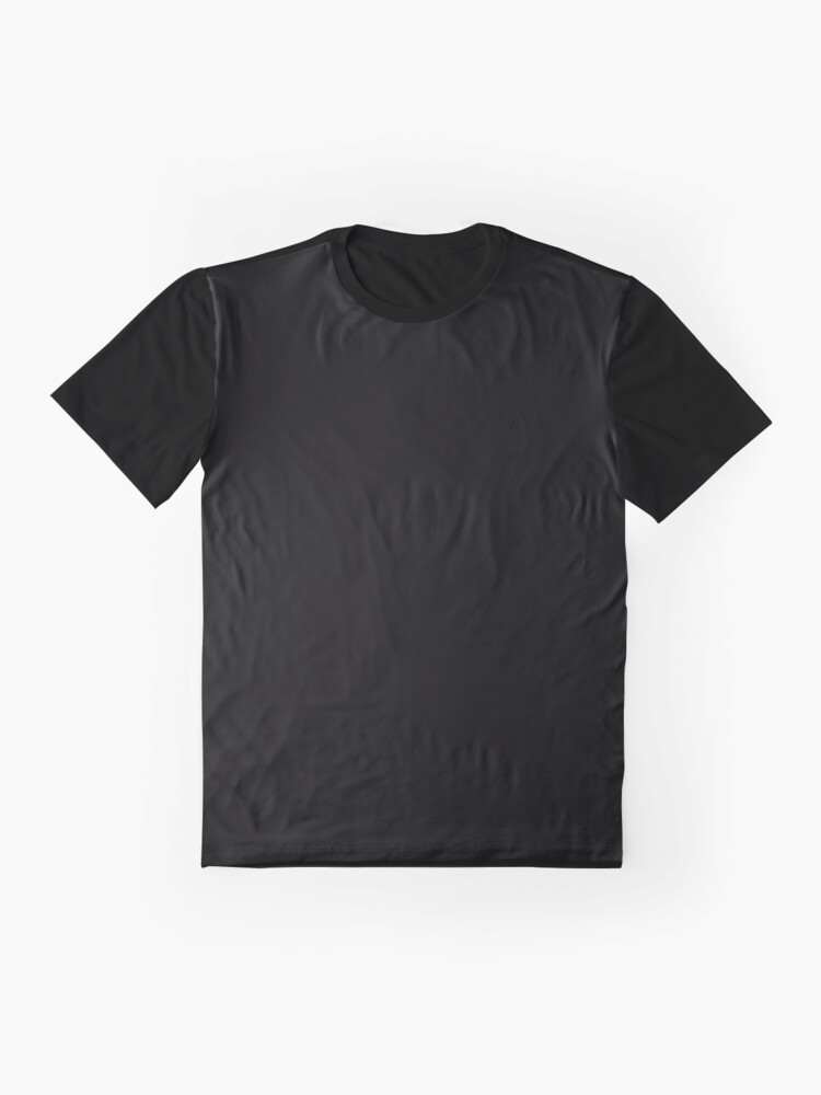 Thumbnail 4 von 5, Grafik T-Shirt, Schlichte einfache schwarze Volltonfarbe designt und verkauft von PrintAngels.