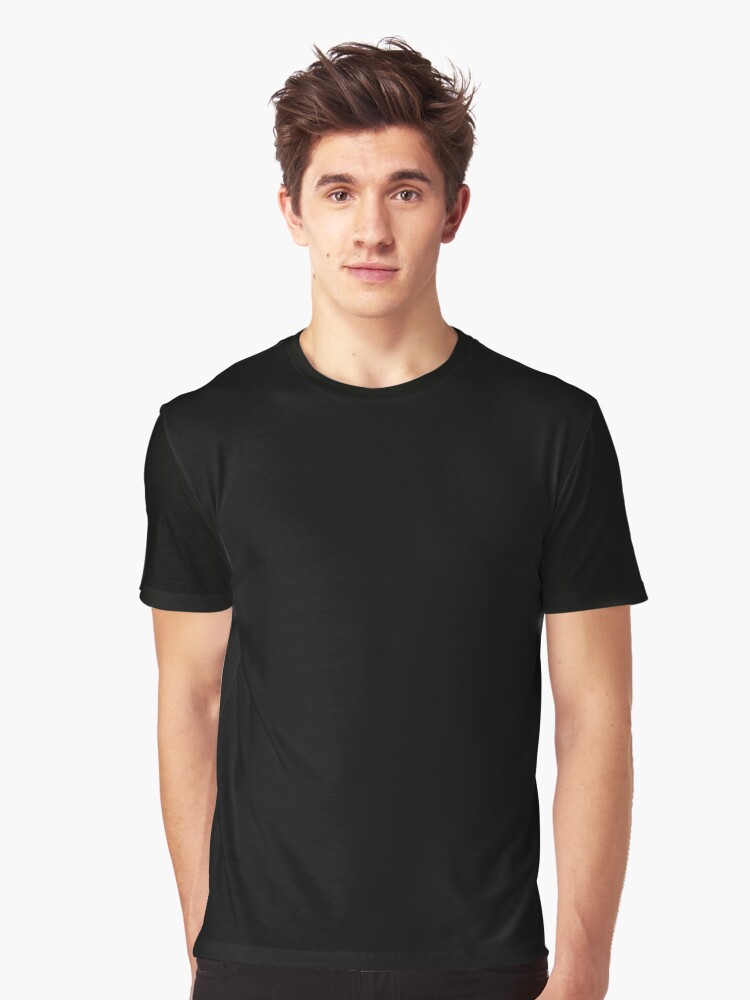 Thumbnail 1 von 5, Grafik T-Shirt, Schlichte einfache schwarze Volltonfarbe designt und verkauft von PrintAngels.
