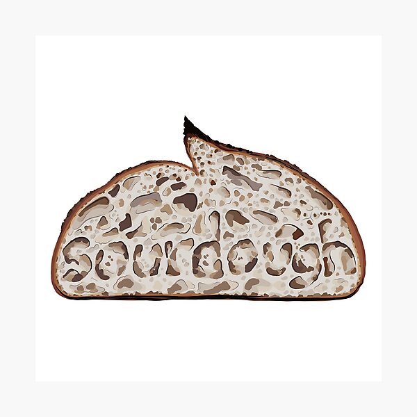 Item preview, Sourdough Slice |  designed and sold by PixelsandPulp.