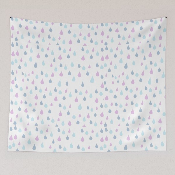 Item preview, Blue pastel rain designed and sold by LucieKvr.