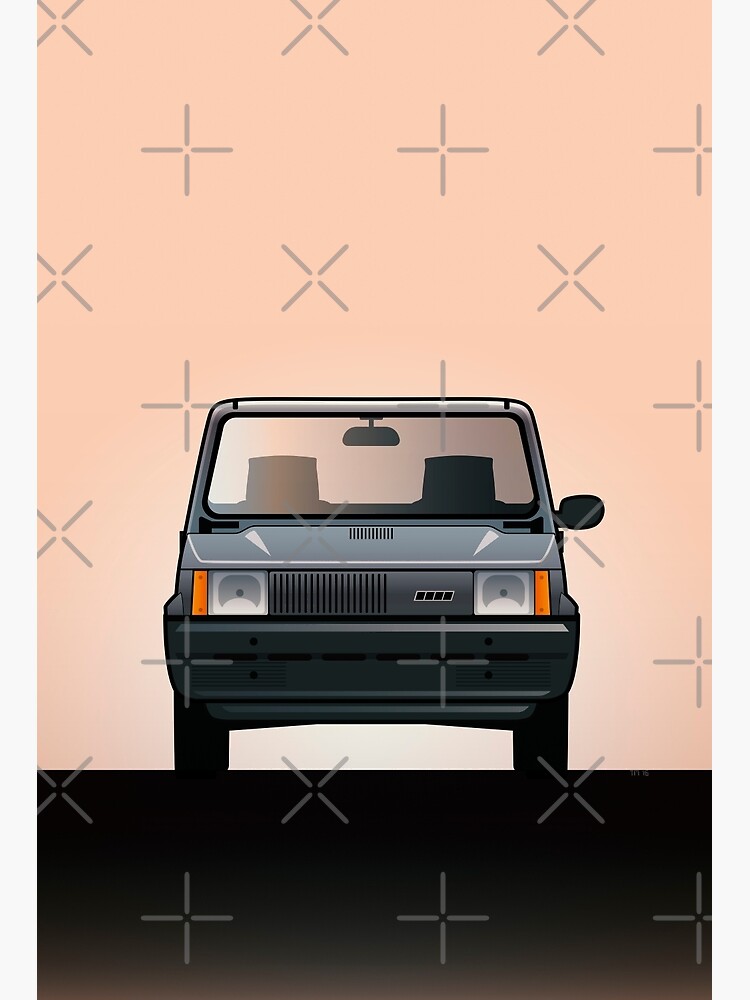 Modern Euro Icons Series FIAT Panda (Tipo 141) Art Print for Sale by  monkeycom