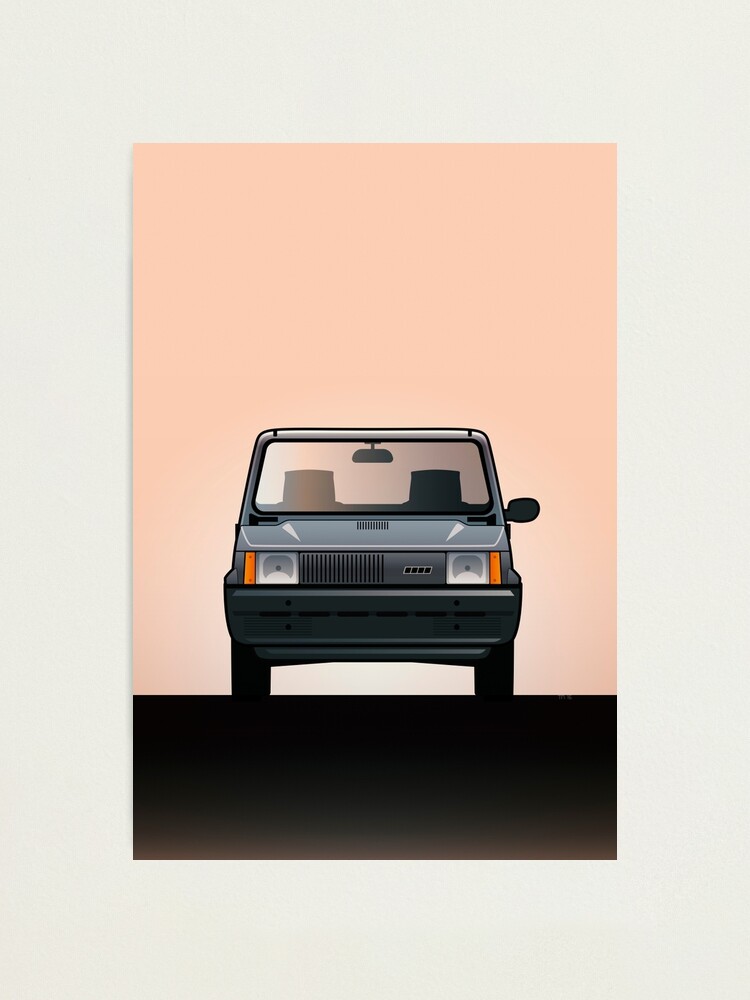 Modern Euro Icons Series FIAT Panda (Tipo 141) Photographic Print for Sale  by monkeycom