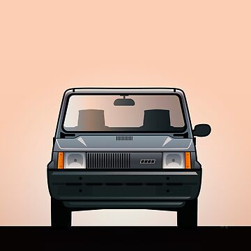 Modern Euro Icons Series FIAT Panda (Tipo 141) Art Print for Sale by  monkeycom