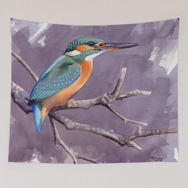 Item preview, Common Kingfisher designed and sold by kokayart.