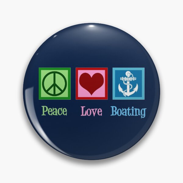 Item preview, Peace Love Boating designed and sold by Epic Love Designs.