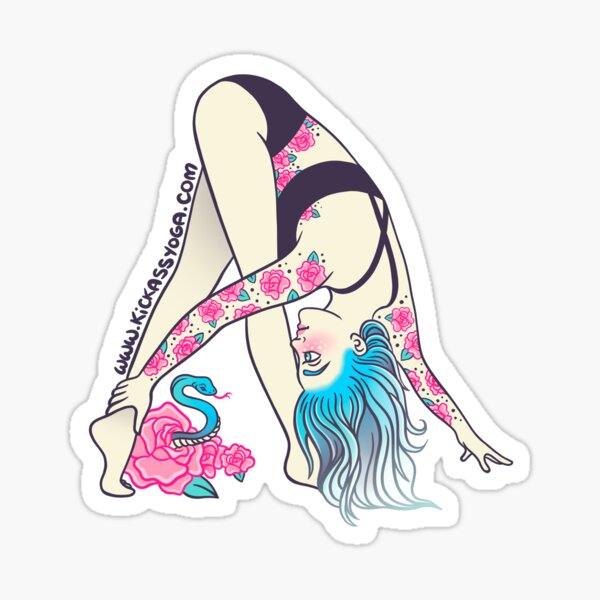 Yoga girl Sticker