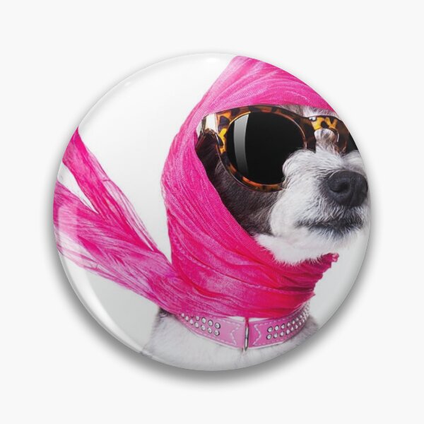 Item preview,  A Dog With A Pink Scarf And Glasses designed and sold by asun5.