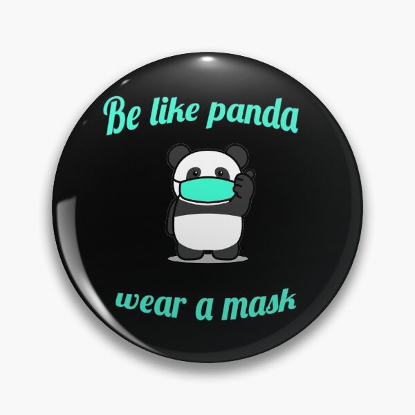 Item preview, Safe Panda wear a mask designed and sold by BandOfThePand.