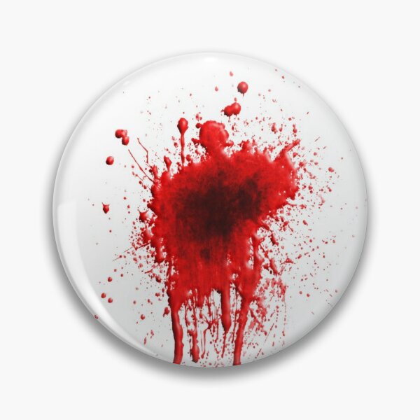 Gunshot Pins And Buttons Redbubble - bloody cut and gunshot wound transparent roblox