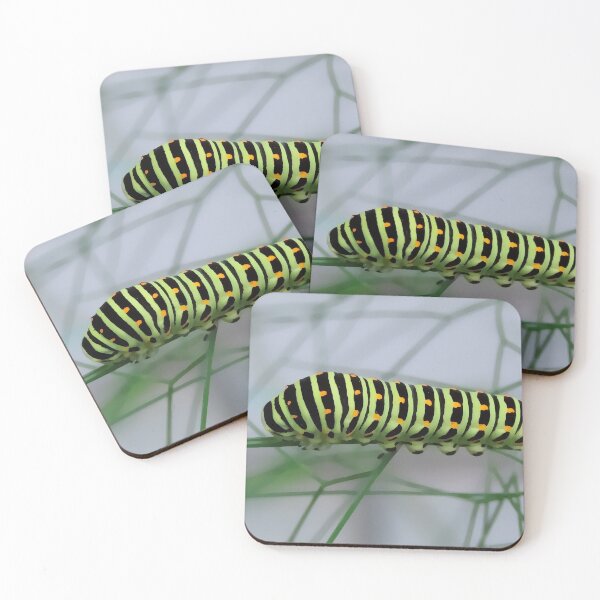 Item preview, Caterpillar of Machaon on Fennel - Funny Pop Art Insects Gift  designed and sold by r-silver.