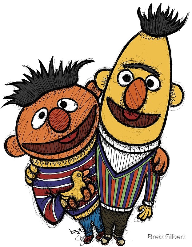 Bert Ernie: Greeting Cards | Redbubble