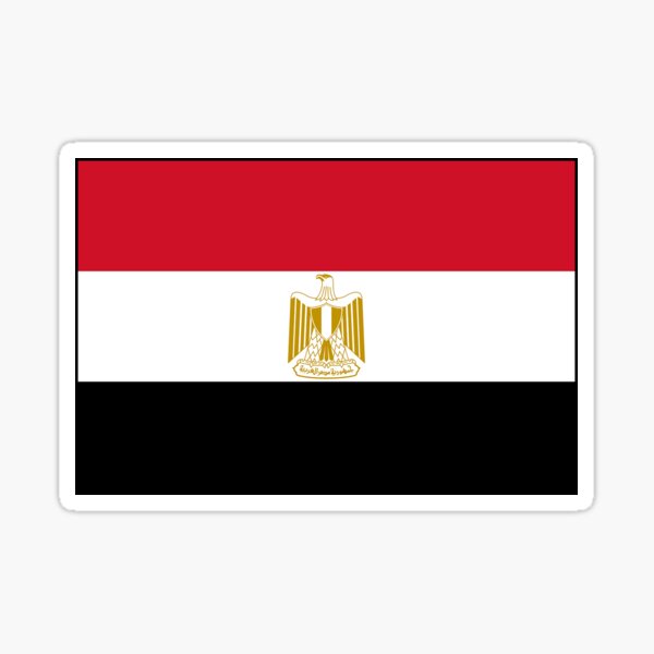 Item preview, Cadeaux, autocollants et autres produits du drapeau de l'Égypte designed and sold by mpodger.