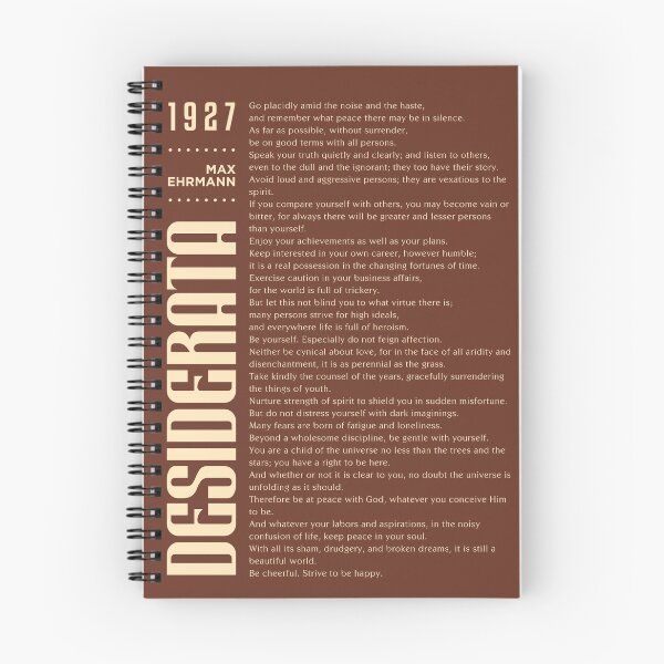 Item preview, Desiderata, Max Ehrmann - Typography Print 10 - Literary Poster designed and sold by Studio Grafiikka.