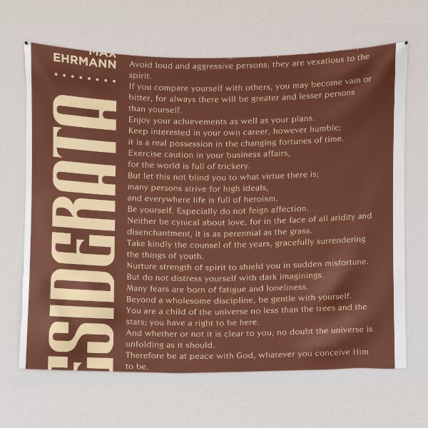 Item preview, Desiderata, Max Ehrmann - Typography Print 10 - Literary Poster designed and sold by Studio Grafiikka.