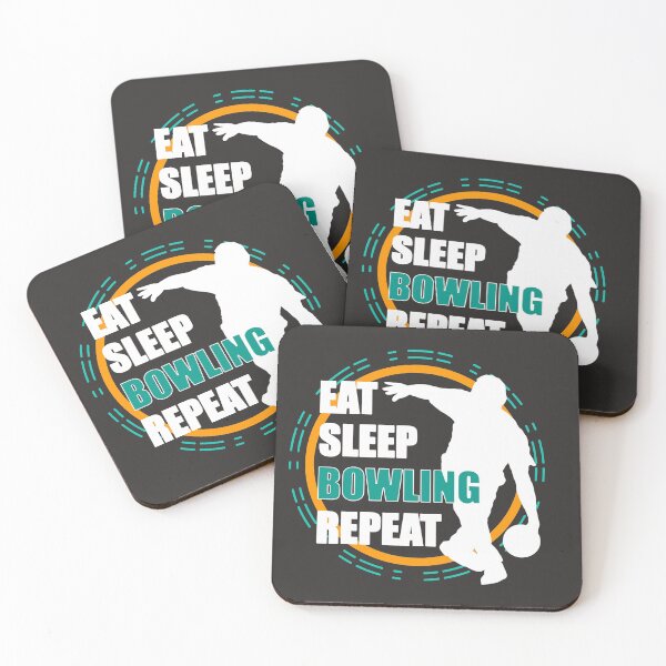 Item preview, Eat sleep bowling repeat designed and sold by blikonie.
