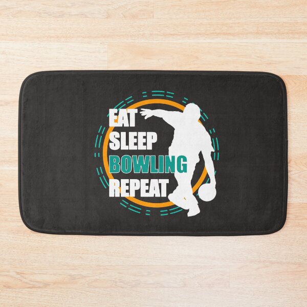 Item preview, Eat sleep bowling repeat designed and sold by blikonie.