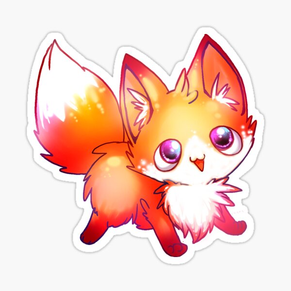 kawaii fox Sticker
