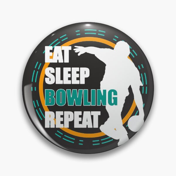 Item preview, Eat sleep bowling repeat designed and sold by blikonie.