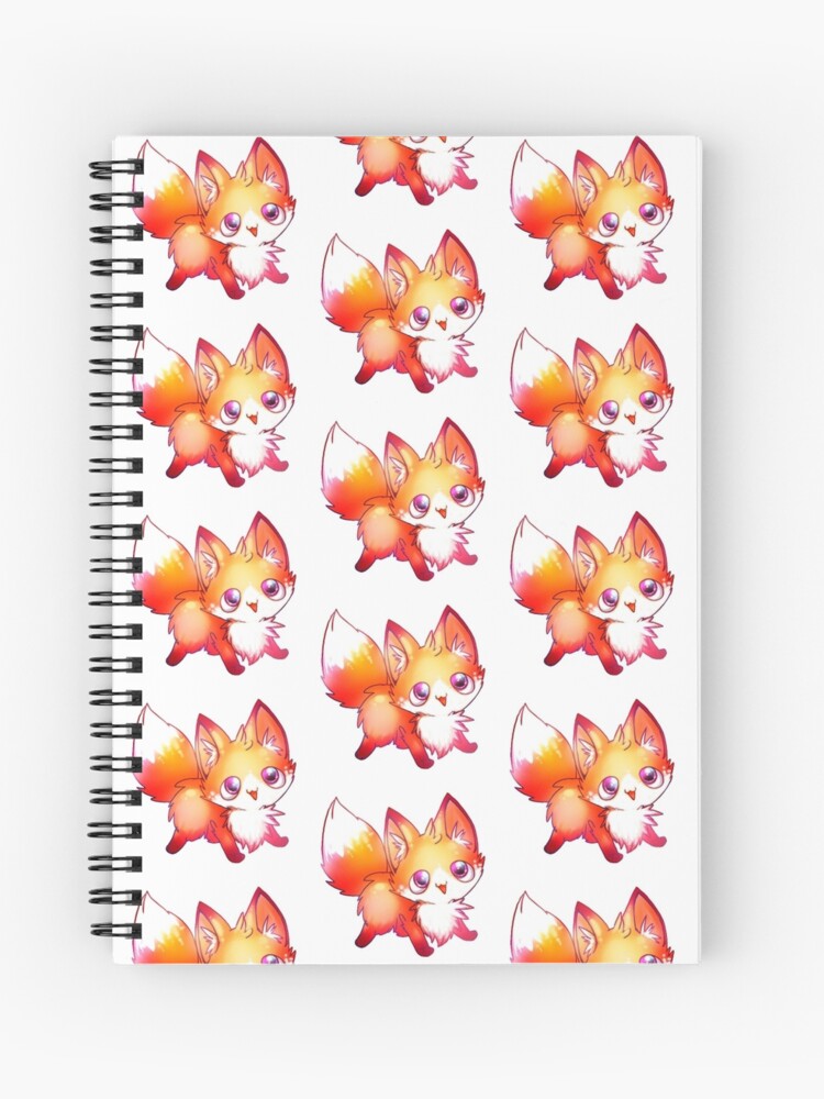 Cahier A Spirale Renard Kawaii Par Michelledraws Redbubble