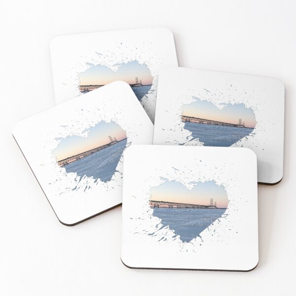 Item preview, Heart - Mackinaw Bridge designed and sold by SaltyTuba.