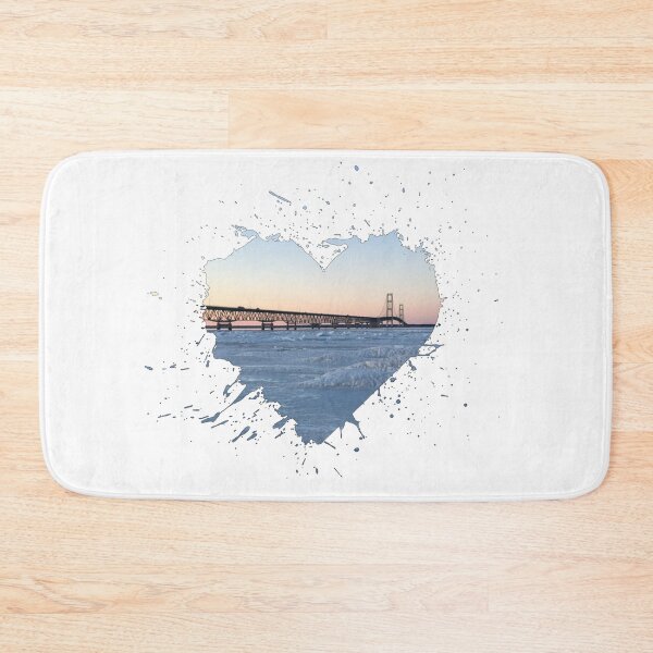 Item preview, Heart - Mackinaw Bridge designed and sold by SaltyTuba.
