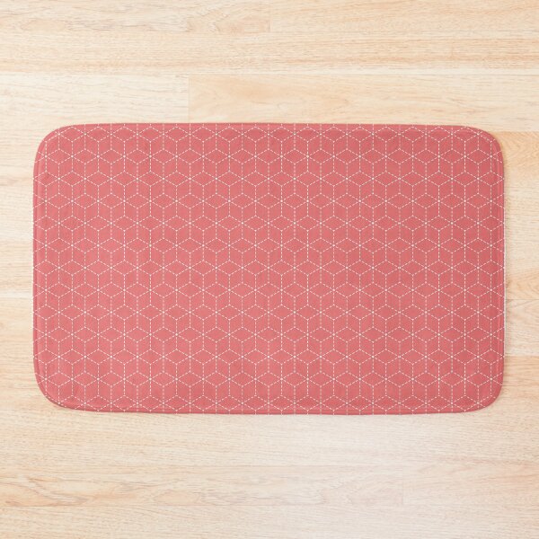 Item preview, Sashiko stitching Coral/Peach pattern 1 designed and sold by Printables Passions.