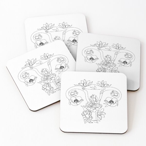 Item preview, Beauty female reproductive system with flowers.  designed and sold by OneLinePrint.