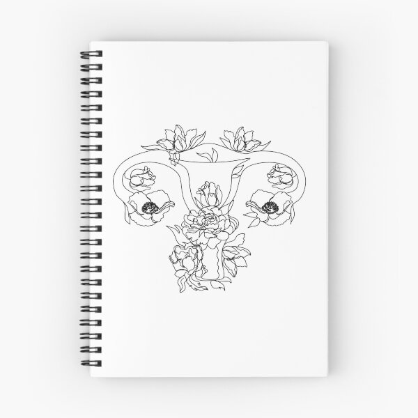 Item preview, Beauty female reproductive system with flowers.  designed and sold by OneLinePrint.