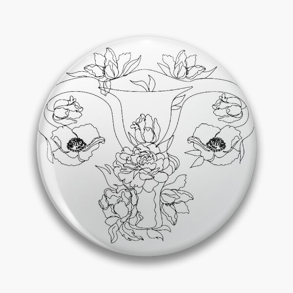Item preview, Beauty female reproductive system with flowers.  designed and sold by OneLinePrint.