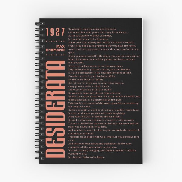 Item preview, Desiderata, Max Ehrmann - Typography Print 11 - Literary Poster designed and sold by Studio Grafiikka.