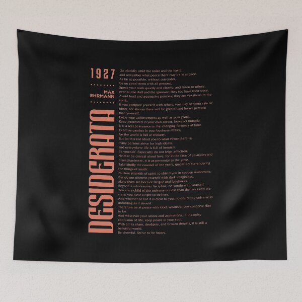 Item preview, Desiderata, Max Ehrmann - Typography Print 11 - Literary Poster designed and sold by Studio Grafiikka.