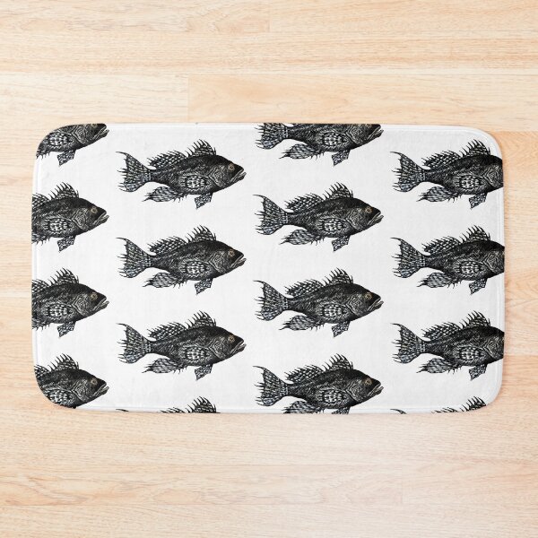 Item preview, Black Sea Bass Illustration designed and sold by Michelebuttons.