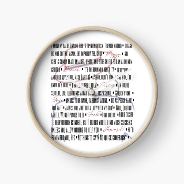 Agent Carter Quotes Clock
