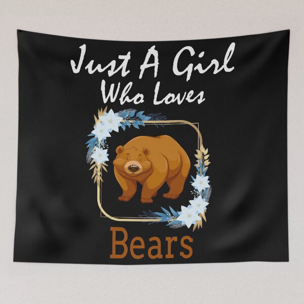 Item preview, Just A Girl Who Loves Bears: Funny Humorous Sayings For Animal Lovers  Gifts Idea designed and sold by cutitoutsir.