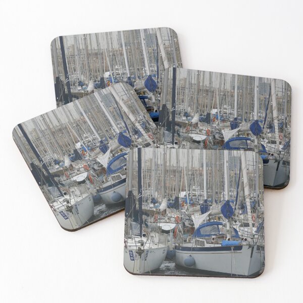 Item preview, Floating forest, harbour boats at dock in Barcelona designed and sold by Latch Farm  Studios.