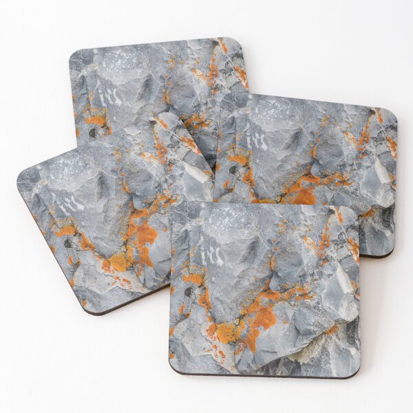 Item preview, Orange Lichen on Rocks designed and sold by Chee Sim.