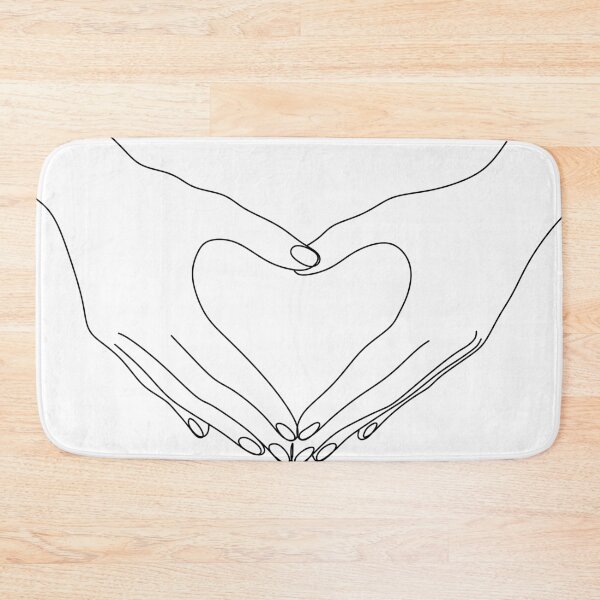 Item preview, Heart Line hands drawing. Hands icon. Minimalist print. Romantic illustration. Continuous line drawing. Hands palms together. Vector illustration.  designed and sold by OneLinePrint.