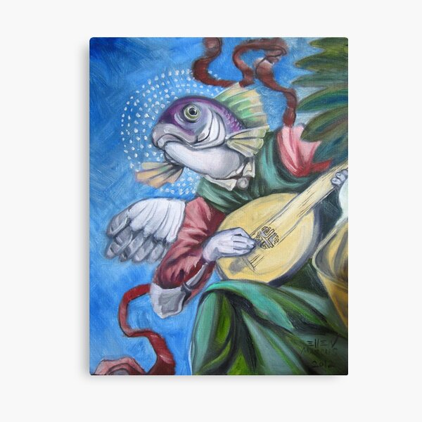 Item preview, Fish With Lute designed and sold by Acts Of Paint.